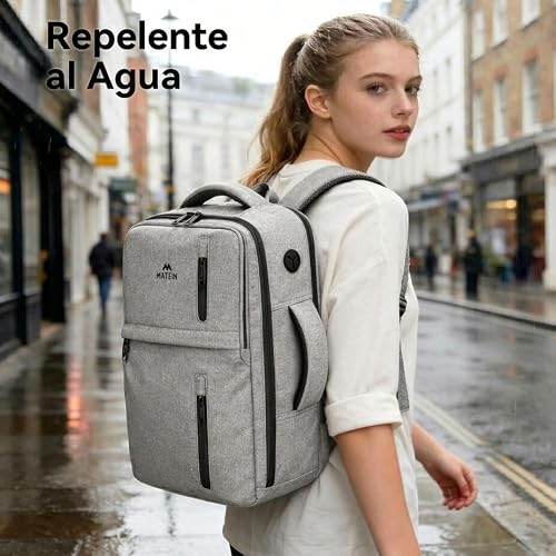 Thumbnail 7 de MATEIN Mochila de cabina 40x30x20 cm para Ryanair: 24 L, impermeable y organizada