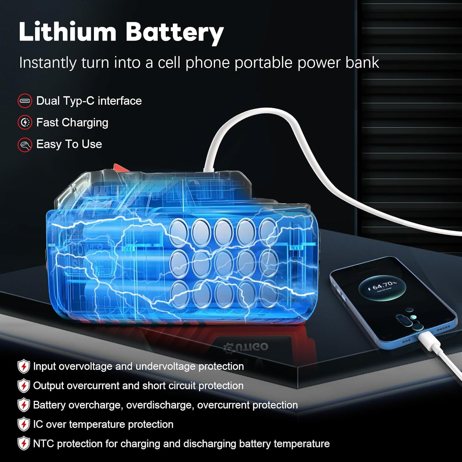 Detalle de Rasaerba elettrico a batteria Decespugliatore 21V 4Ah con lama circolare/quadrata, testata regolabile e ruote