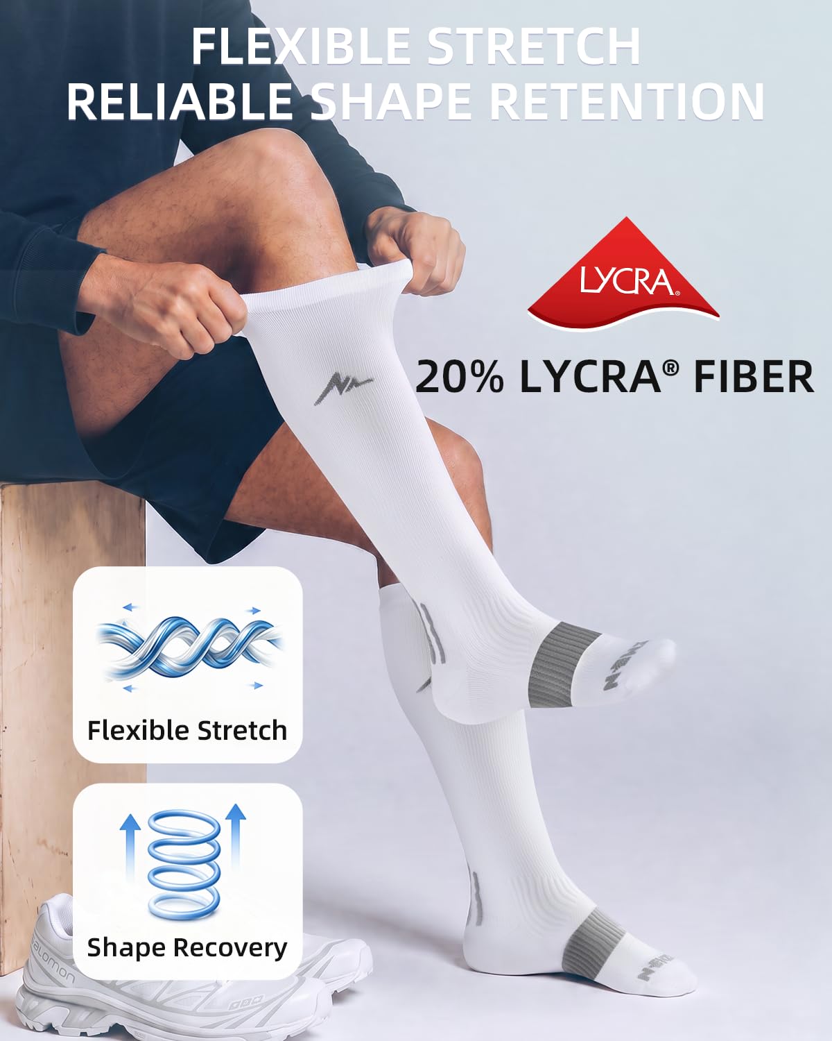 Thumbnail 1 de NEWZILL 24/7 Compression Socks, 20–30 mmHg, Knee-High, 3 Pairs