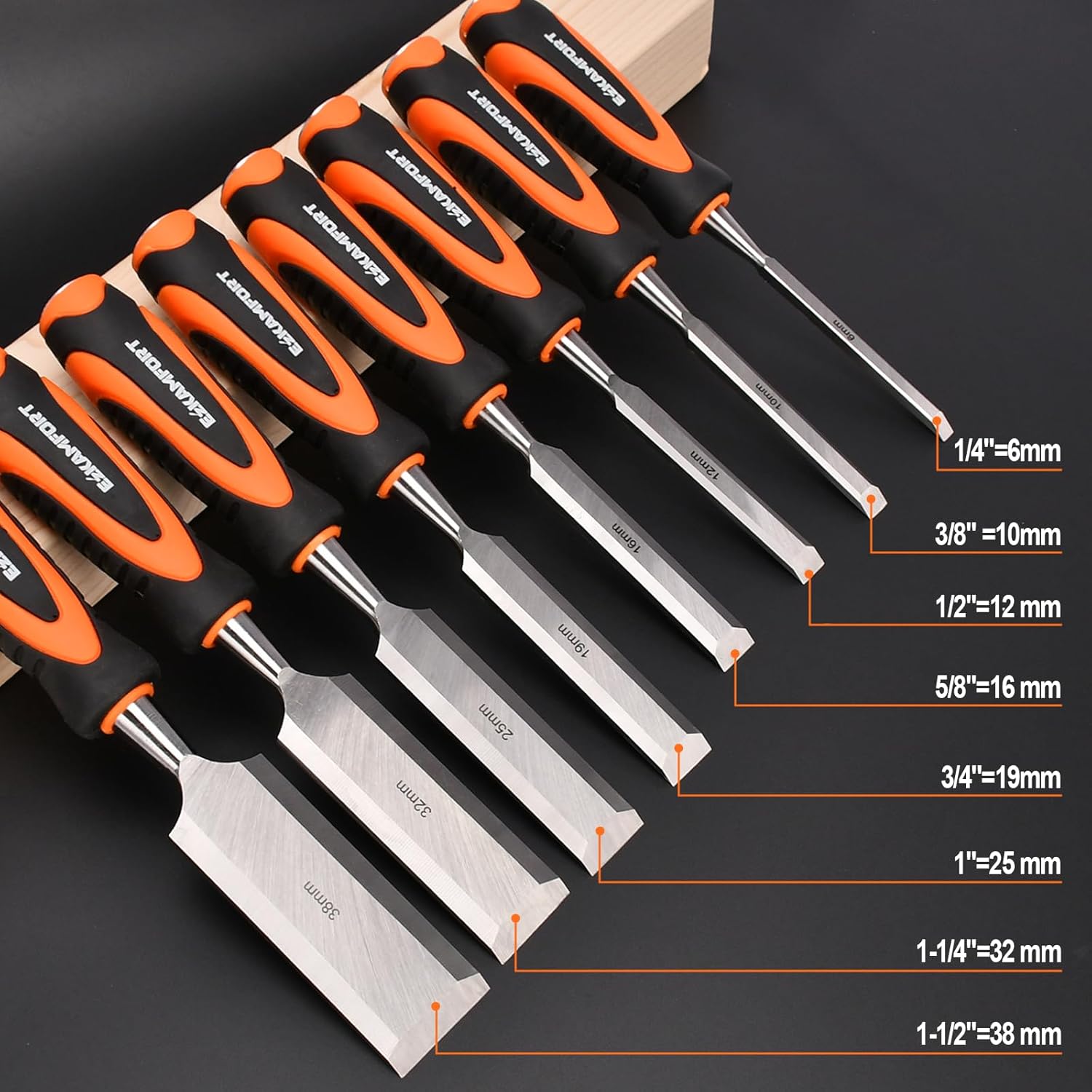 Thumbnail 2 de Ezkamfort 13-Piece Wood Chisel Set