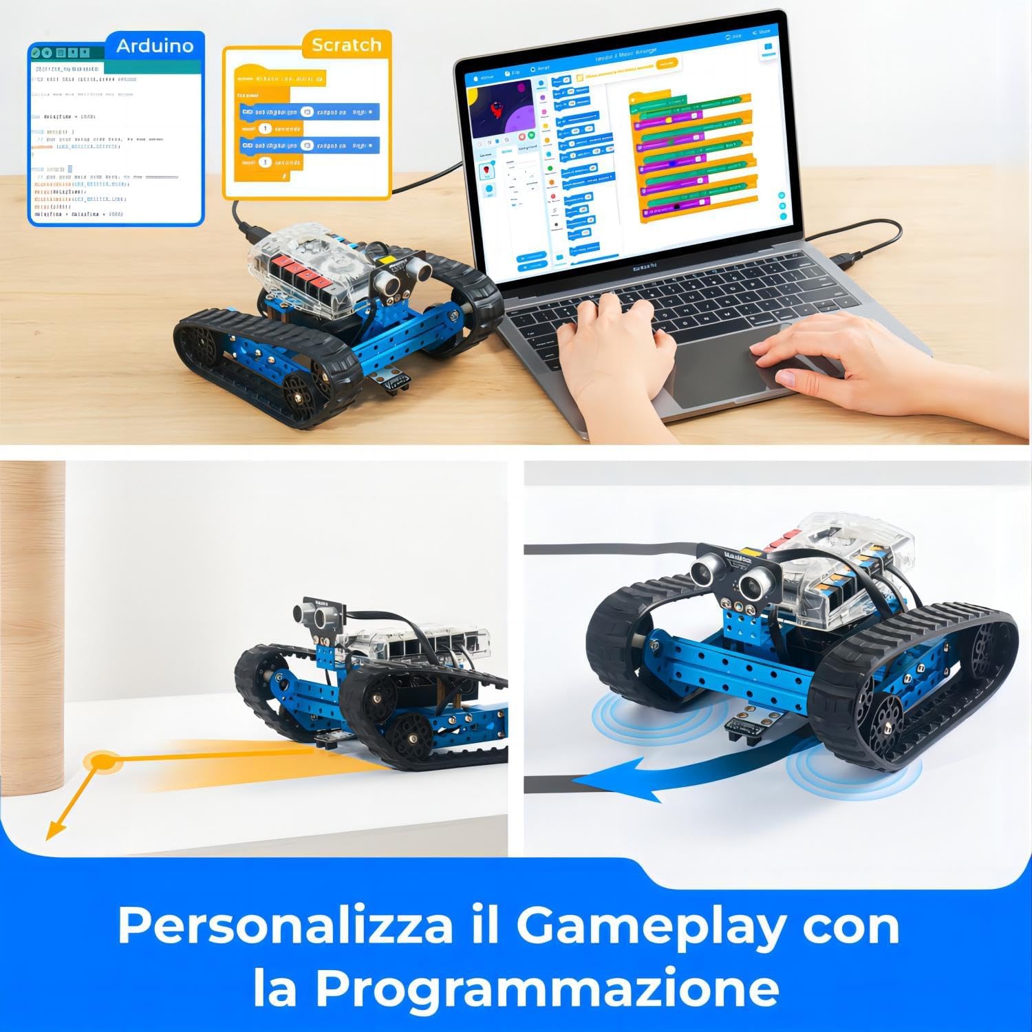 Thumbnail 3 de Makeblock mBot Ranger: robot programmabile 3 in 1 per bambini (Scratch e Arduino C)