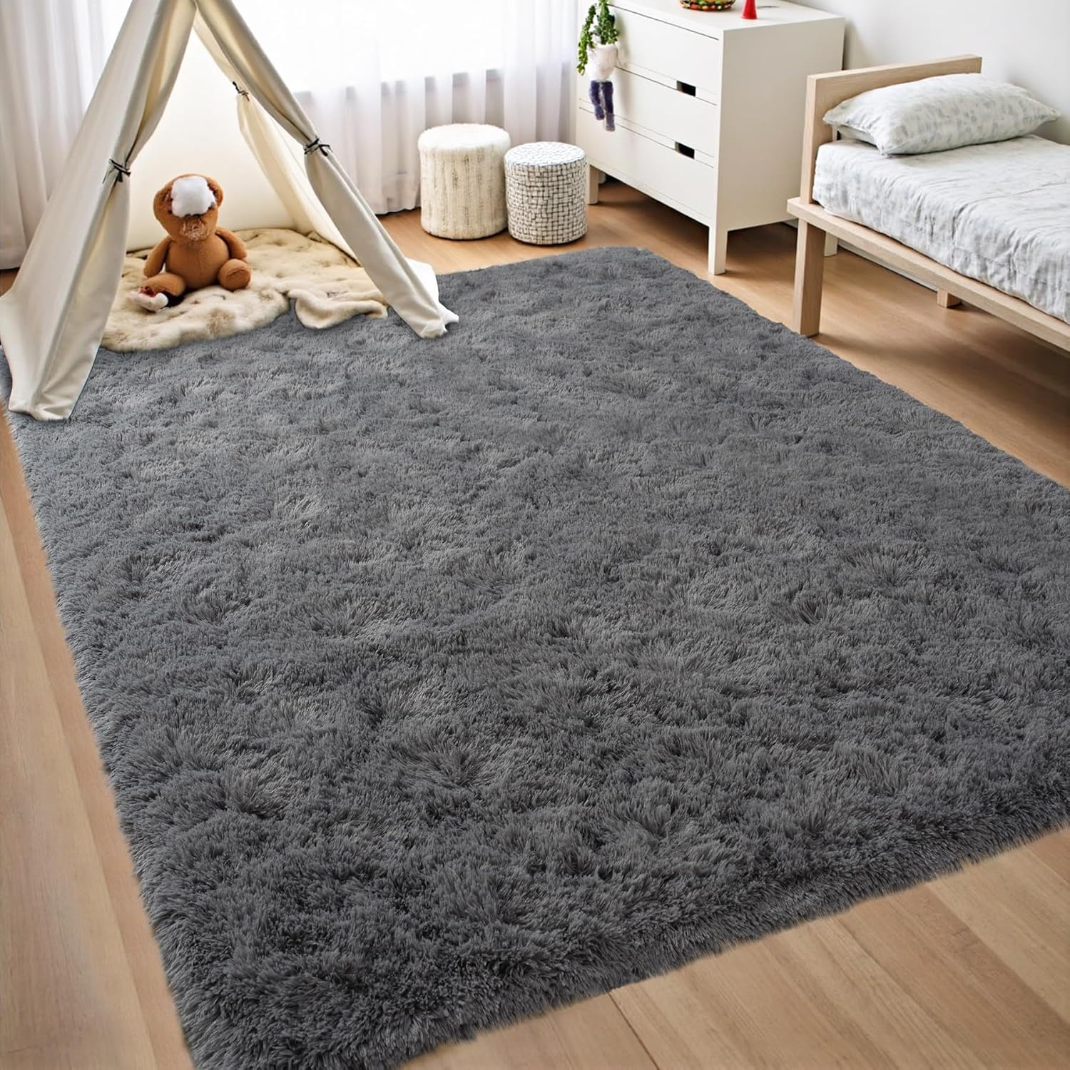 Detalle de FLCODE Shag Rug 5x8