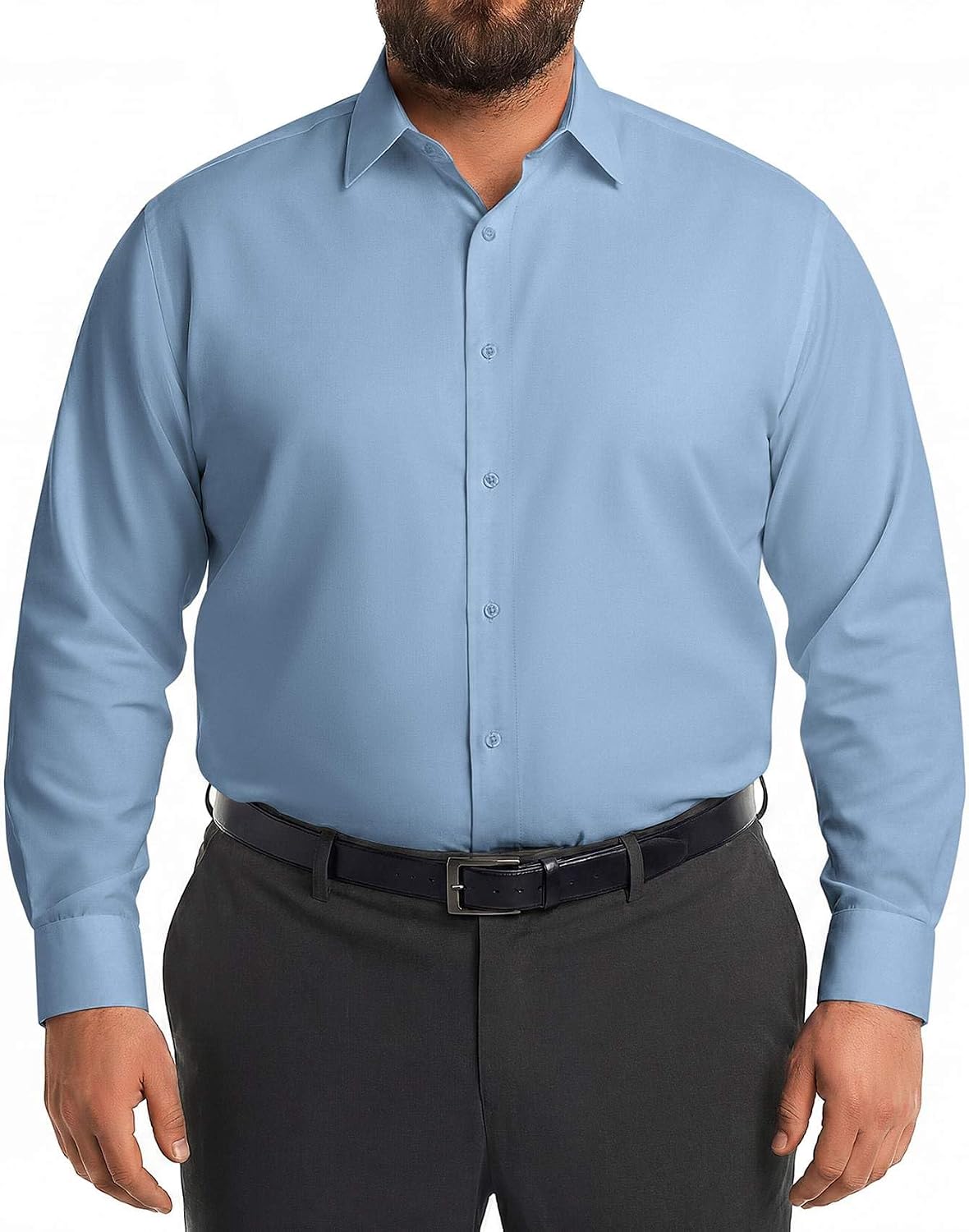 Thumbnail 6 de COOFANDY Big and Tall Dress Shirt, Polyester-Spandex Blend