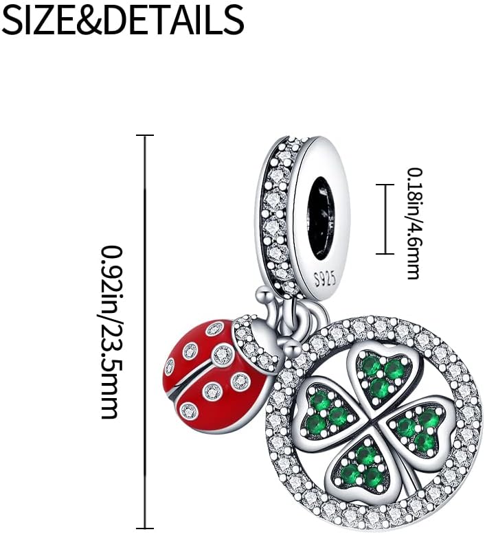 Detalle 2 de KUNSIR 925 Sterling Silver Charms for Women – Premium 4.5–5mm European Bracelet Fit