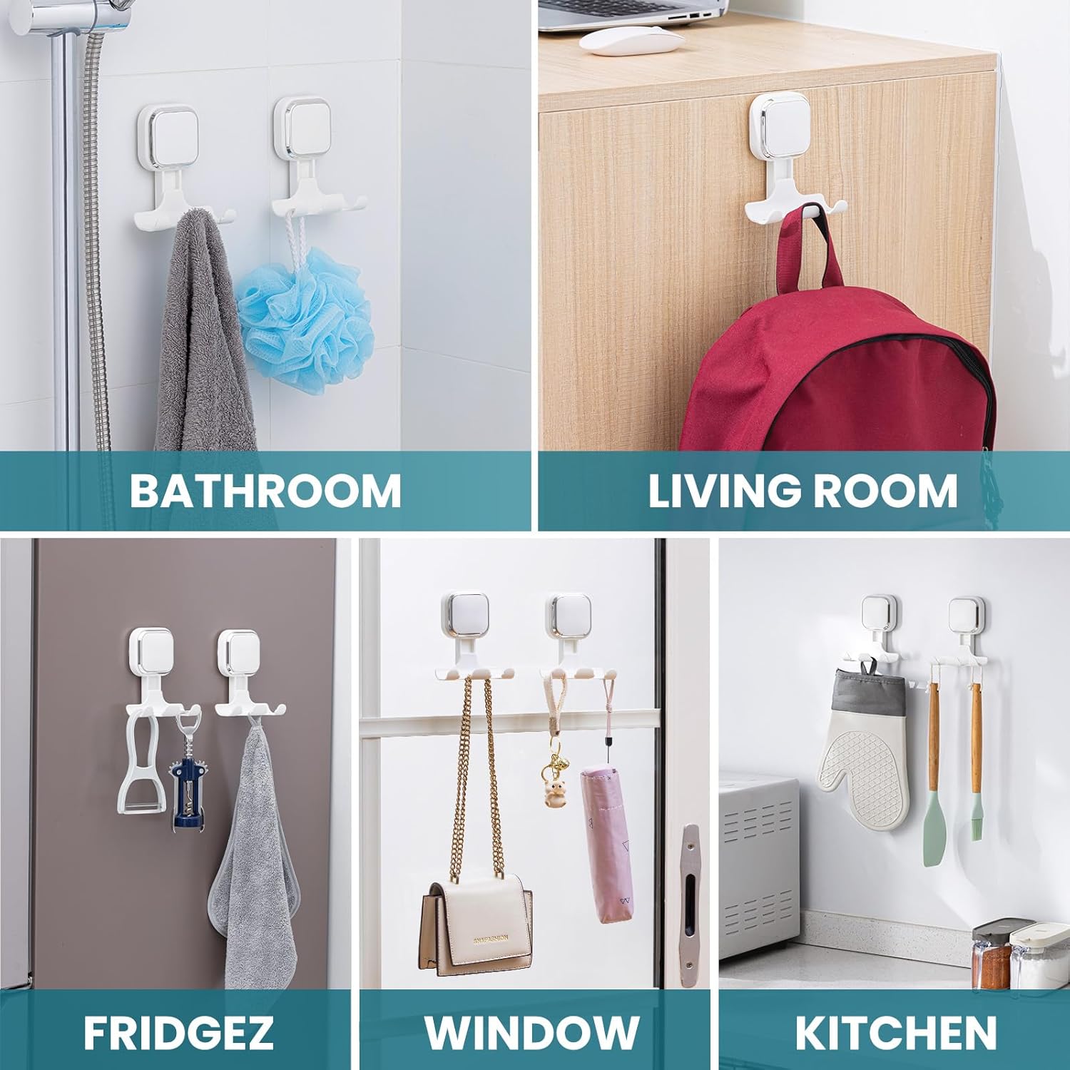 Thumbnail 6 de TAILI 💈 Pack de Ventosas para Maquinilla en Ducha, Impermeable