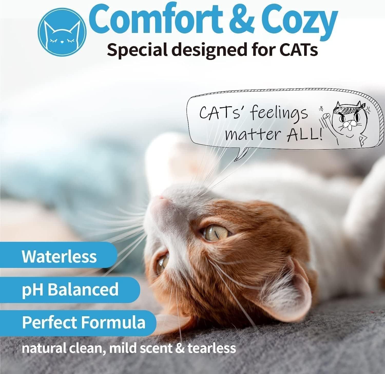 Detalle 1 de Mooncat Cat Shampoo for Short-Haired Cats
