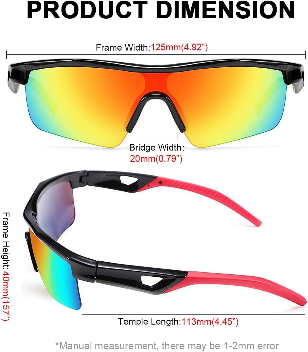 Thumbnail 6 de FEISEDY Kids Polarised Sports Sunglasses: Lightweight TR90 Frame for Active Children (B2454)