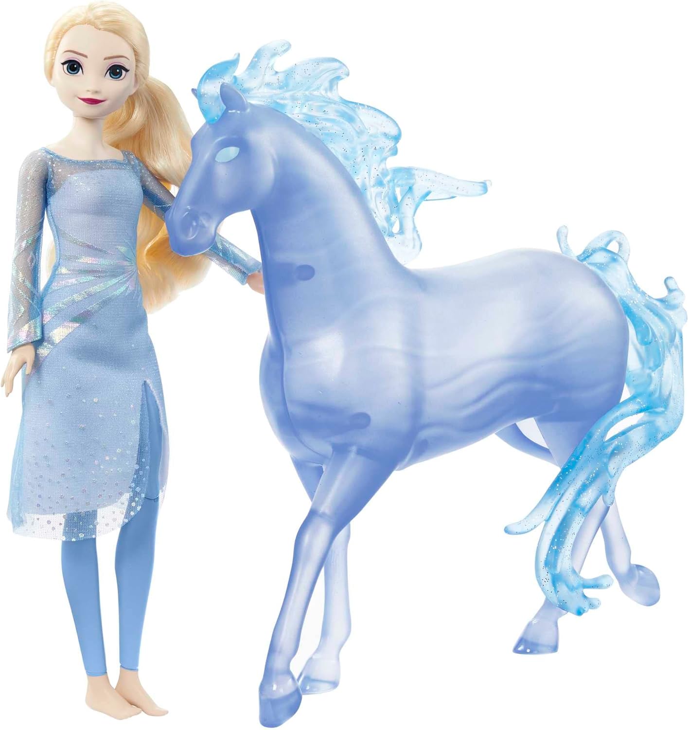 Thumbnail 1 de Coffret Elsa et Nokk - La Reine des Neiges 2 (HLW58) | Poupée Elsa articulée + Cheval d’Eau Nokk