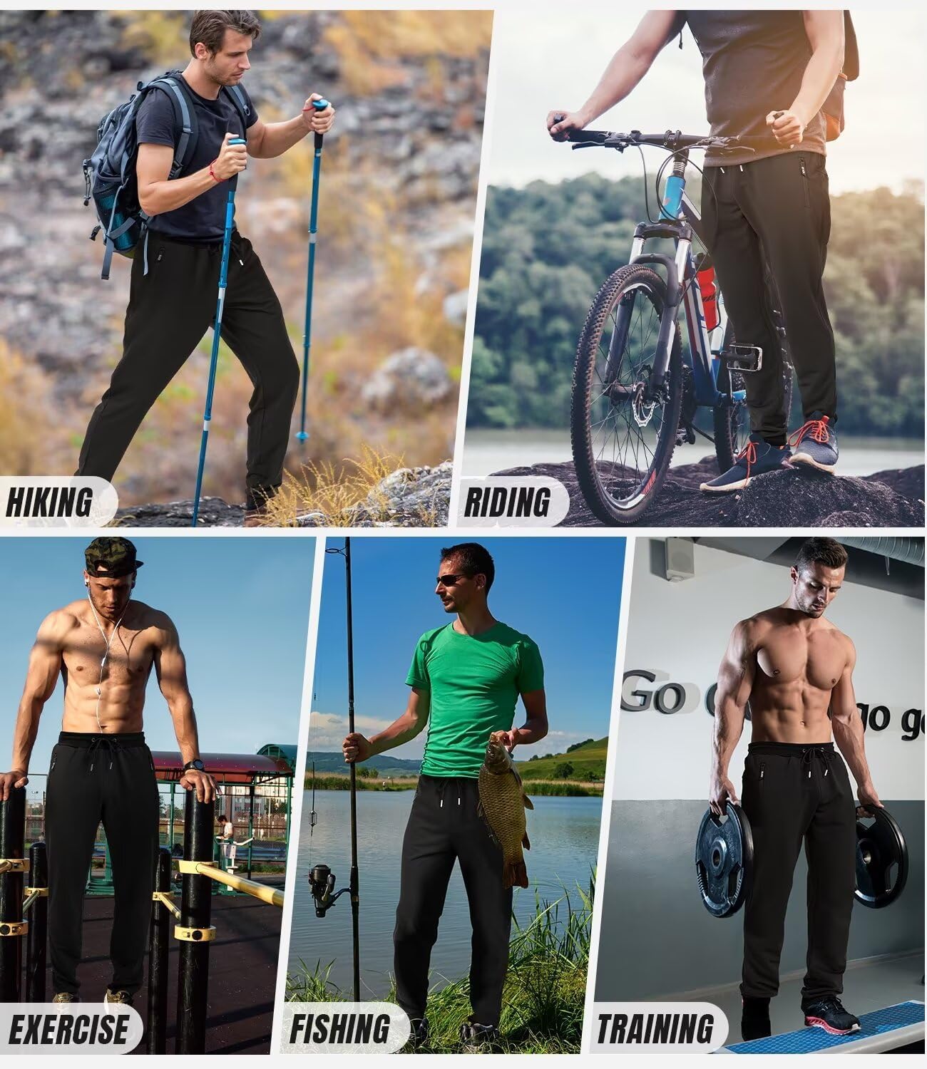 Thumbnail 6 de lomsoe 3 Pack Sweatpants for Men