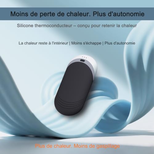 Thumbnail 7 de KARECEL Chauffe-mains rechargeables, lot de 2 avec silicone thermoconducteur