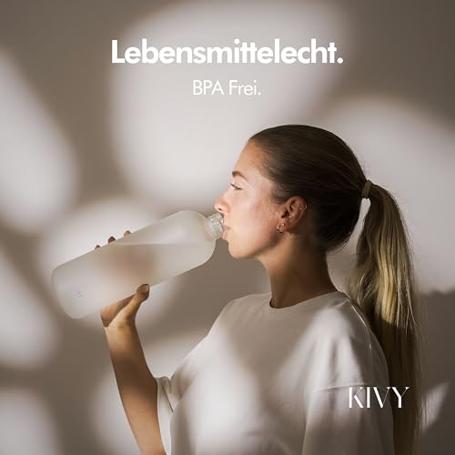 Detalle de KIVY Trinkflasche 1,5l aus Tritan – Kohlensäure geeignet und auslaufsicher