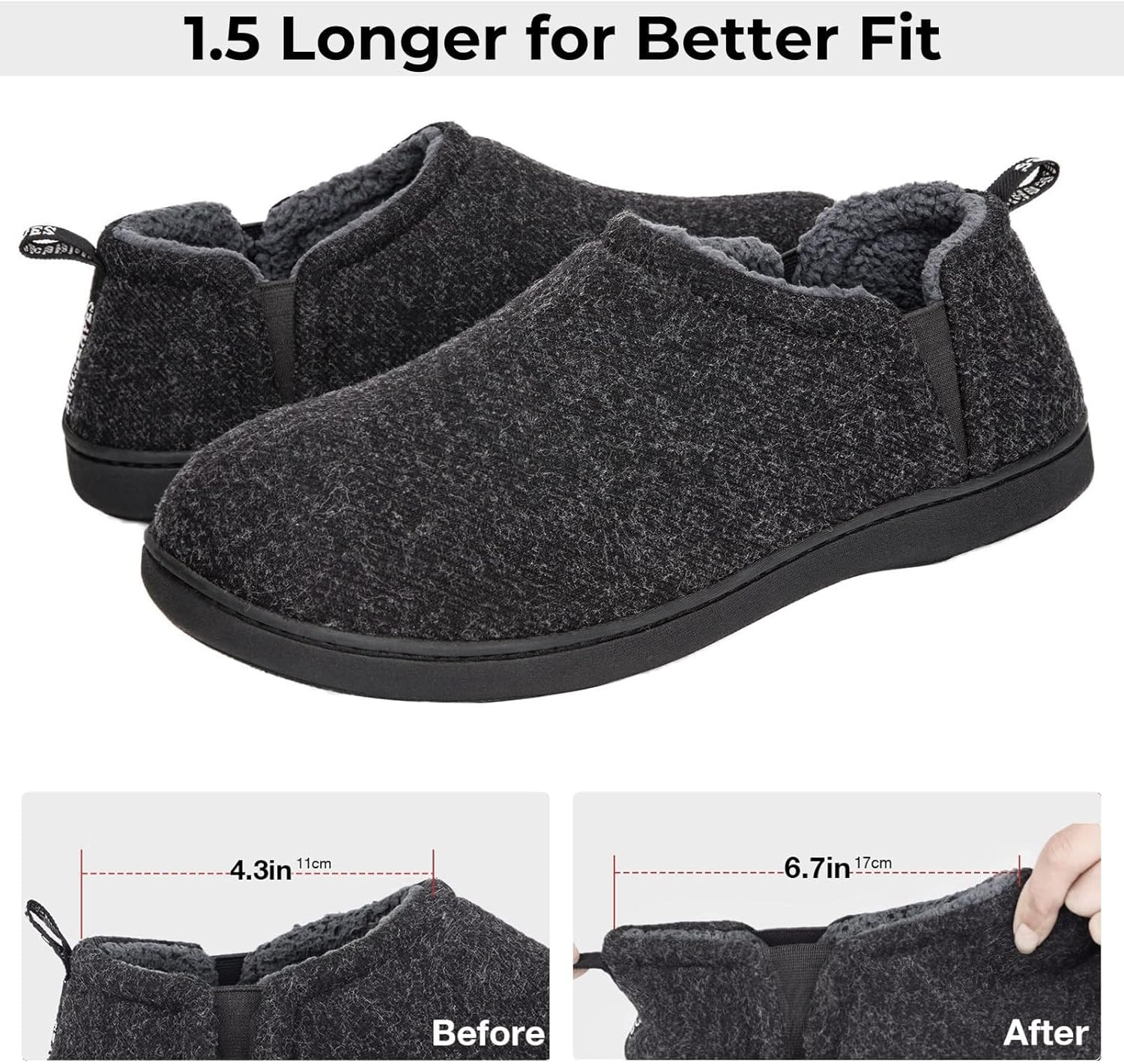 Thumbnail 4 de Snug Leaves Men’s Faux Wool Slippers