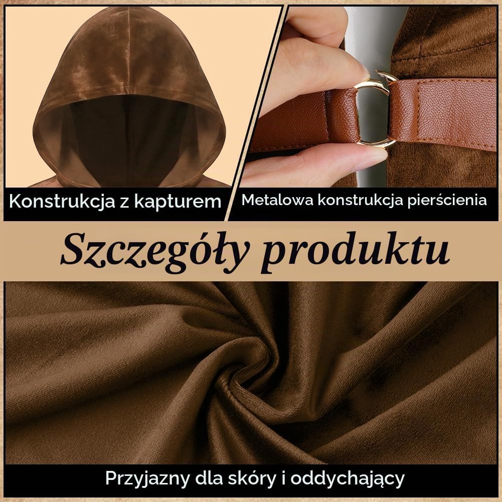 Detalle 2 de BSBUY 5158758 – dziecięca peleryna z kapturem, zestaw 2-częściowy