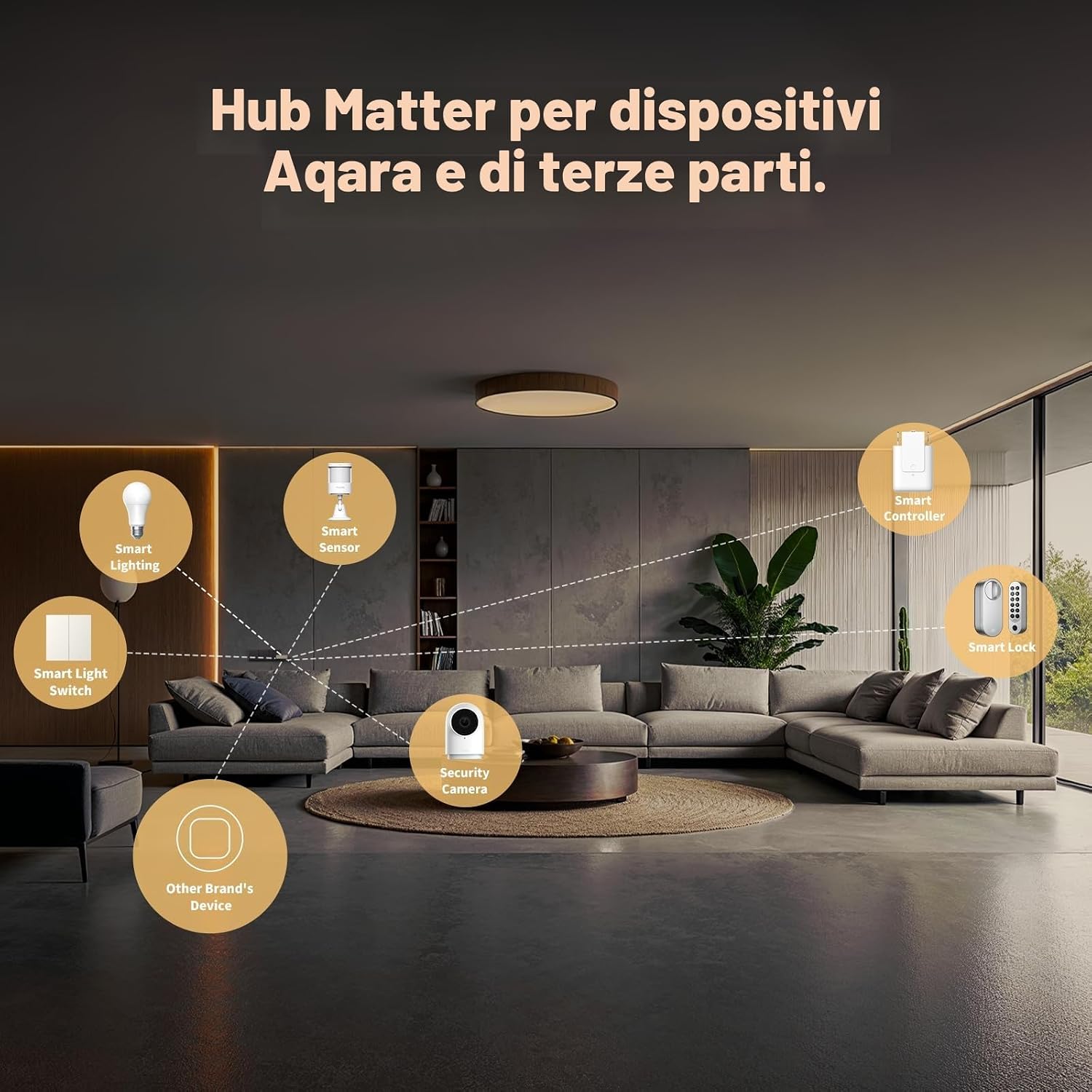 Thumbnail 1 de Aqara Intelligente Hub M100: hub multi-protocollo Matter bridge per una domotica coerente