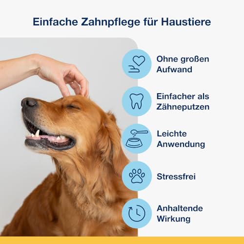 Detalle 2 de ProDen PlaqueOff Zahnpulver für Hunde & Katzen 60 g – Natürliche Zahnpflege mit Meeresalgen