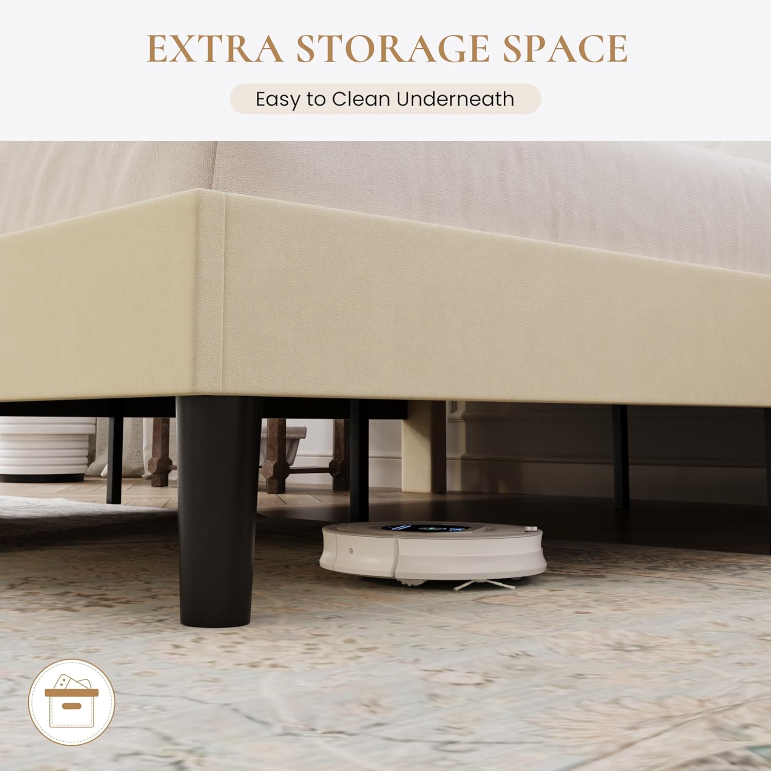 Detalle de SHA CERLIN Queen Bed Frame, Velvet
