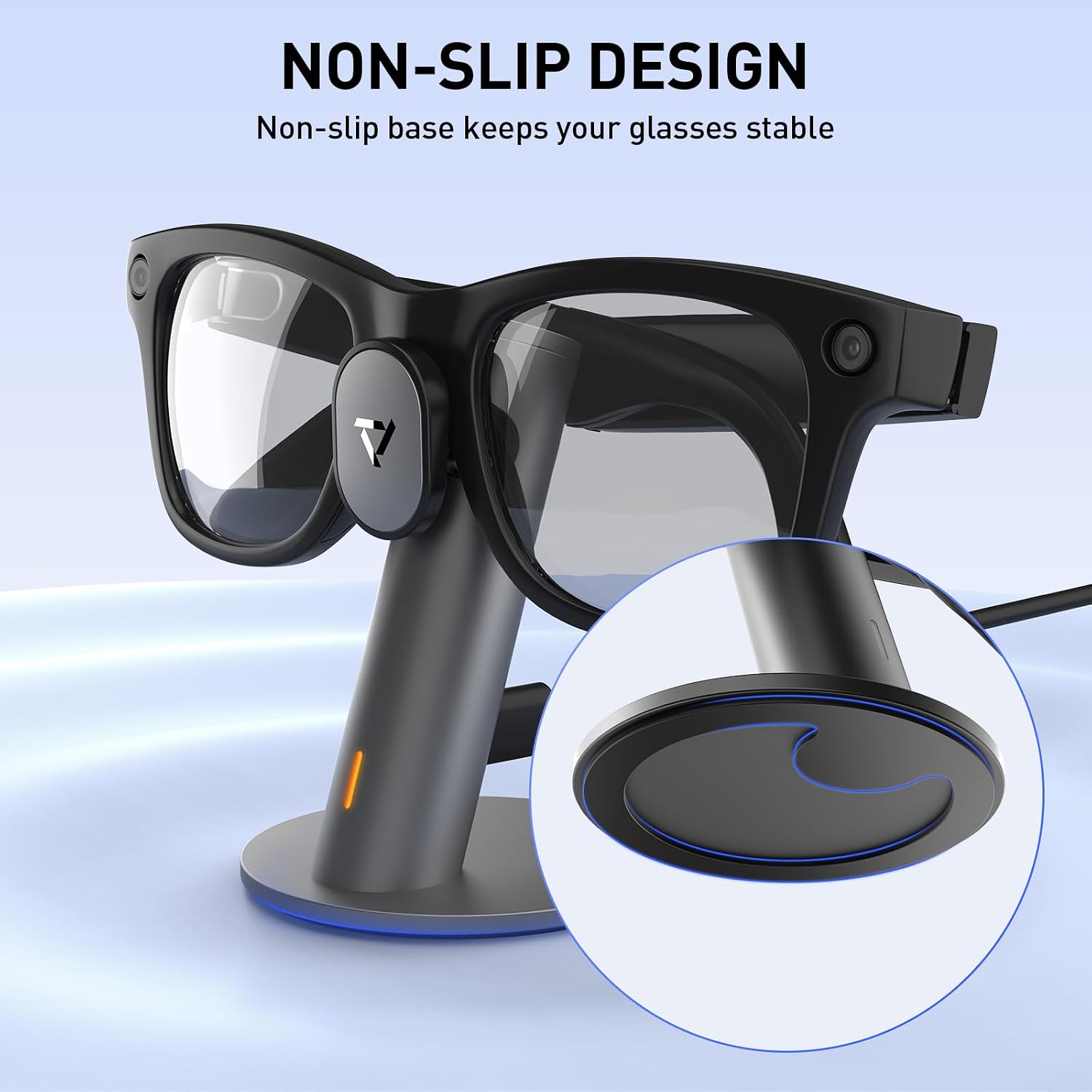Detalle de Station de Charge Carina S1 — Charge ultra-rapide pour Ray‑Ban Meta Lunettes Intelligentes (Gen 1 & 2)