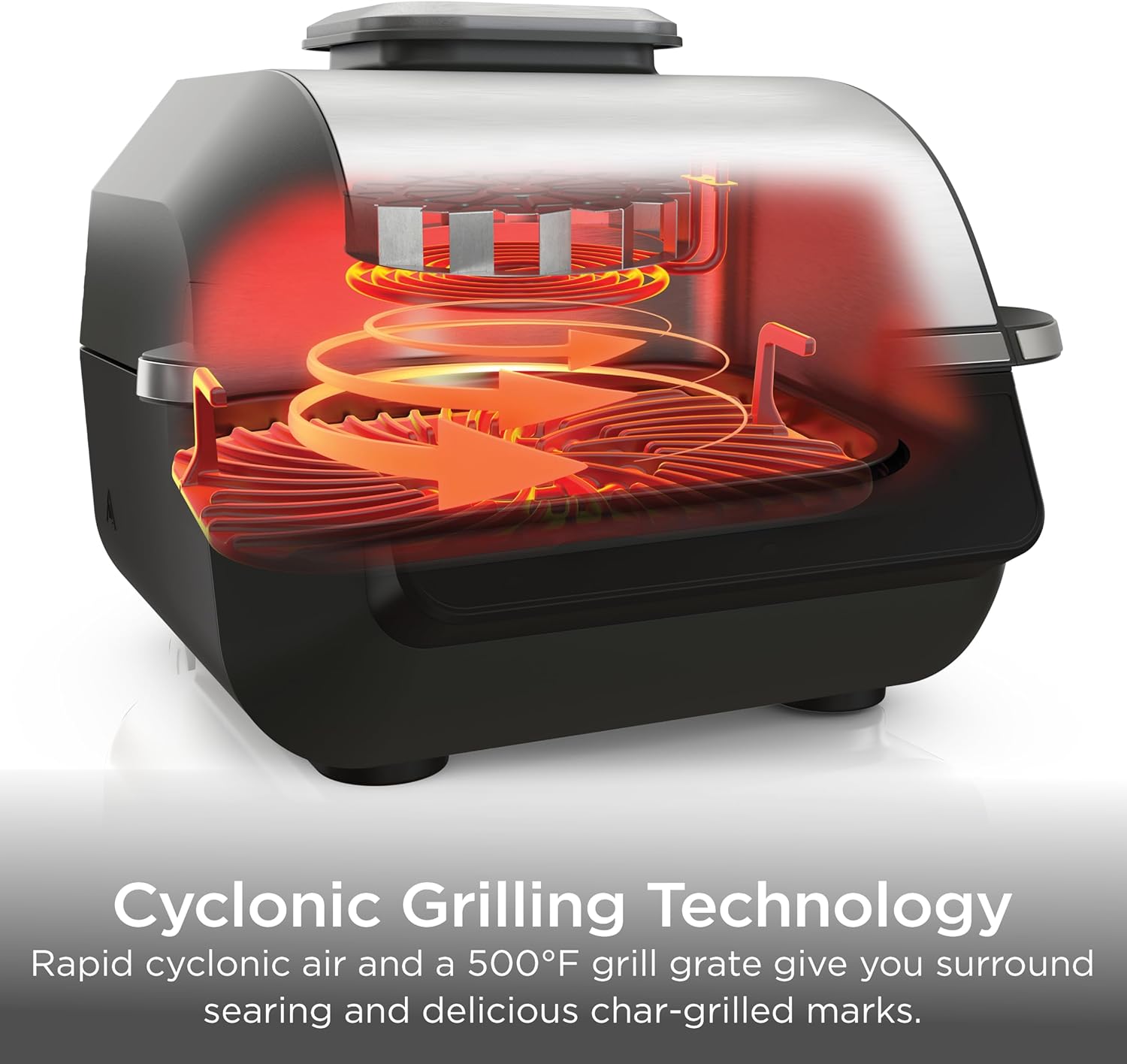 Detalle 2 de Ninja EG201 Foodi 6-in-1 Indoor Grill (2nd Gen) with Air Fry, Roast, Bake, Broil & Dehydrate