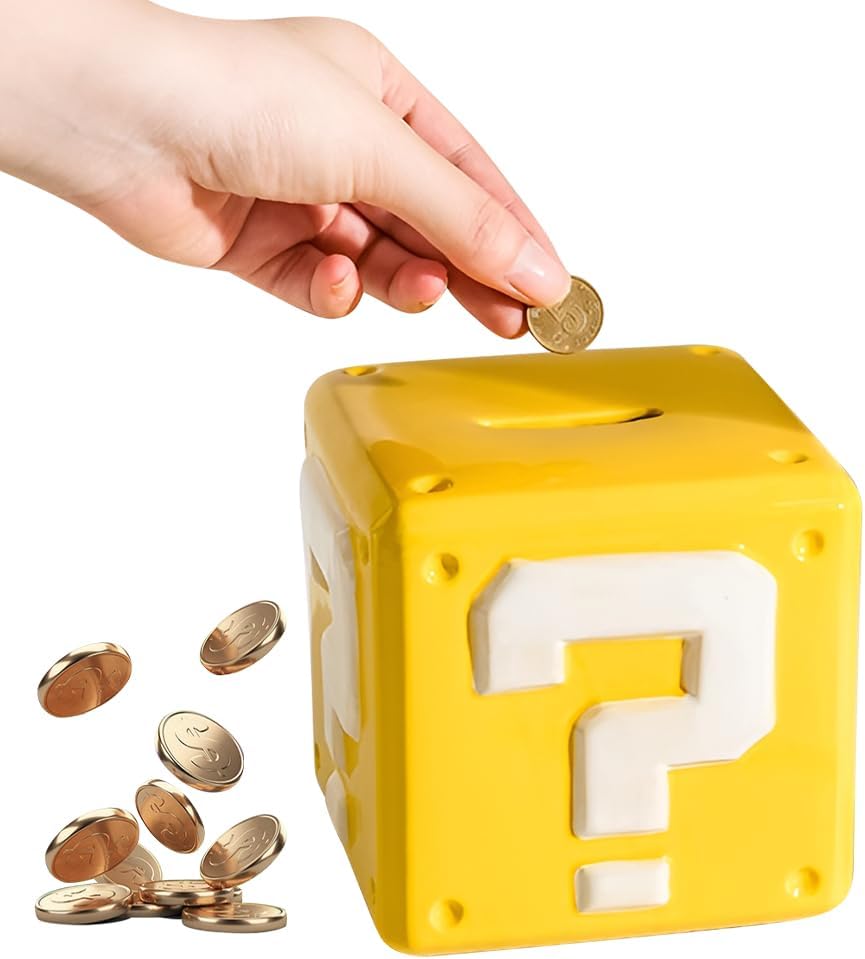 Thumbnail 1 de Nzkeuf Yellow Question Block Coin Bank 🪙