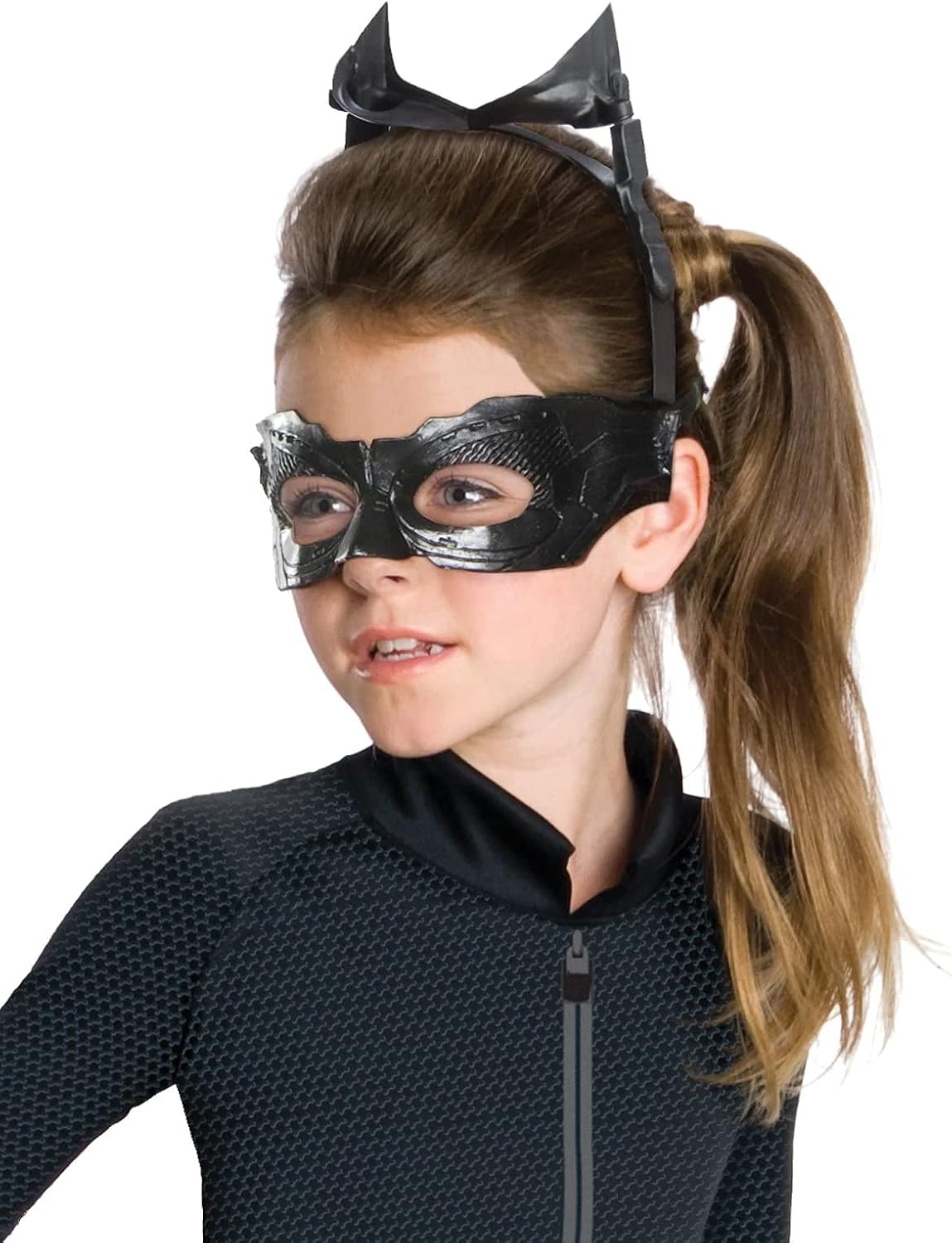 Detalle 2 de Rubies DC Catwoman Costume for Kids, Girls' Size 12–14 Jumpsuit Set