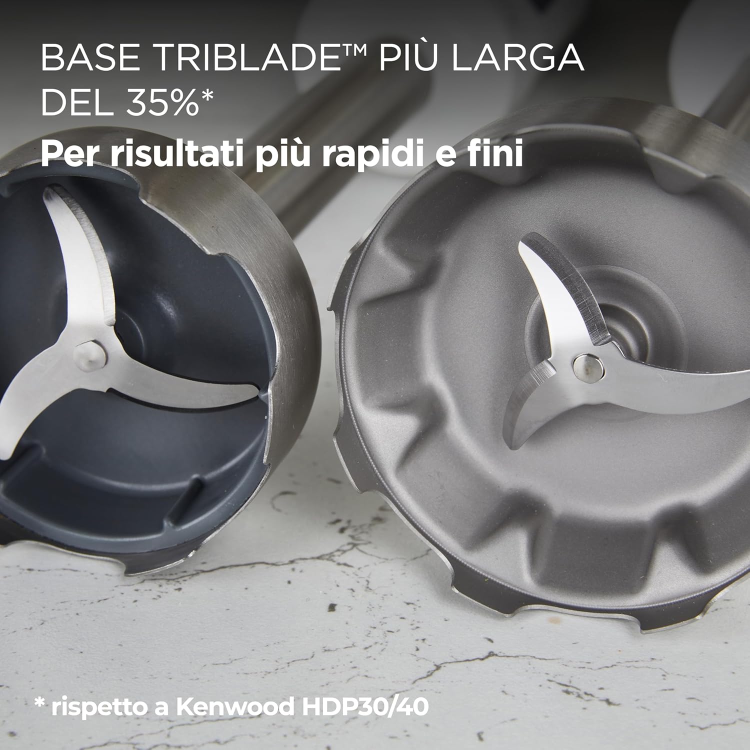 Thumbnail 1 de Kenwood Triblade XL HBM40.002WH Frullatore ad immersione: potenza, ergonomia e versatilità in un kit XL