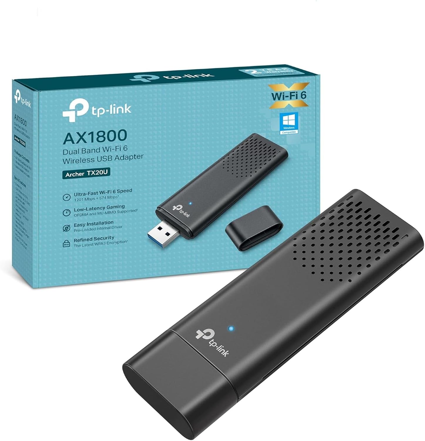 Detalle de TP-Link Archer TX20U Clé WiFi 6 AX1800