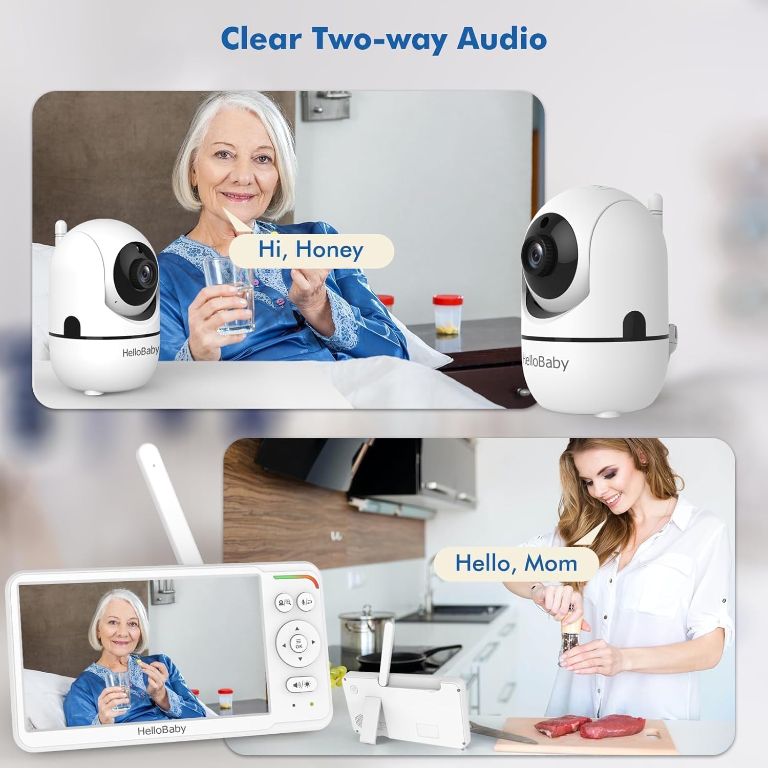 Thumbnail 4 de HelloBaby HB6560 6" Split Screen Baby Monitor
