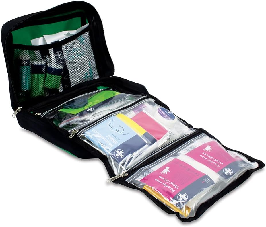 Detalle de LEWIS-PLAST Kit di pronto soccorso premium da 90 pezzi per auto, casa, lavoro e vacanza