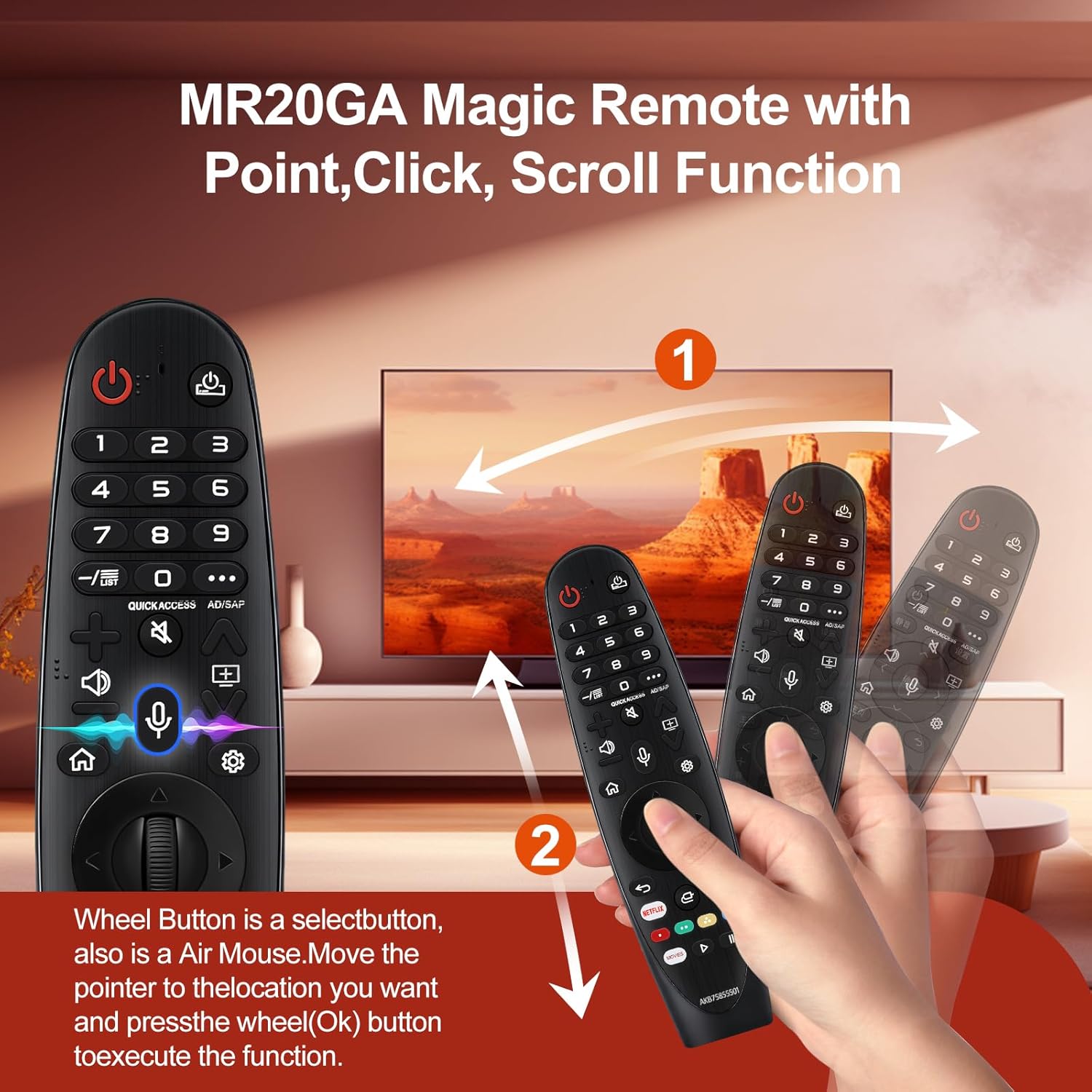 Thumbnail 5 de LG Magic Remote MR20GA Replacement