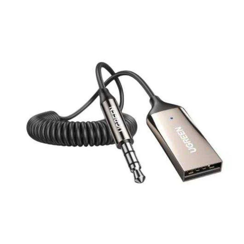 Detalle 2 de Adaptador Ugreen 70601 Bluetooth 5.3 USB y Jack 3.5 mm – Negro Metálico