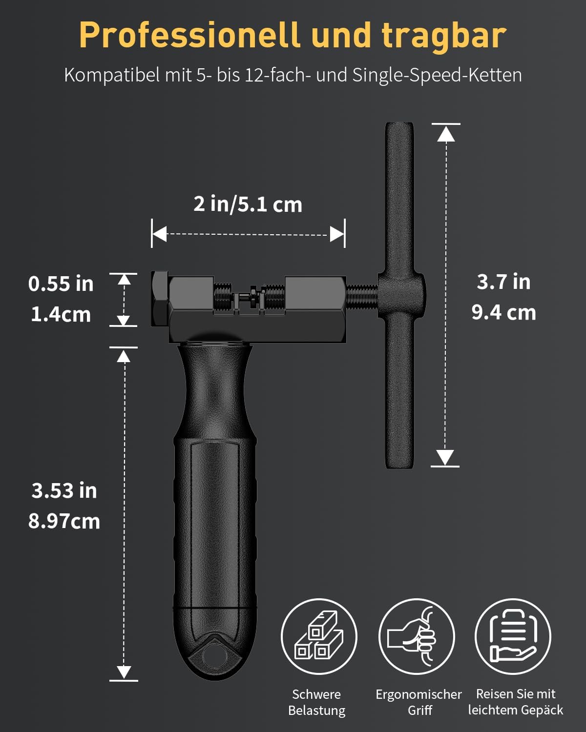 Thumbnail 6 de Pawfly Pawfly-HY8511 kettingpons voor 5- tot 12-speed en single-speed