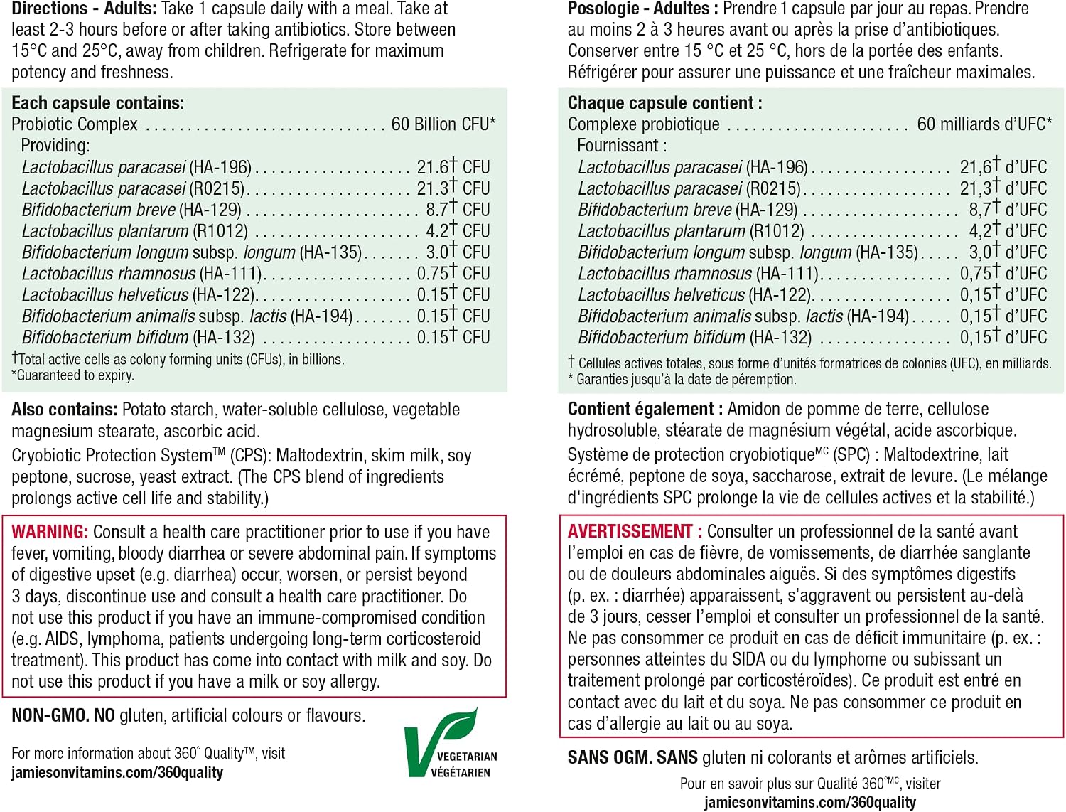 Thumbnail 5 de Jamieson 9006 Probiotic Capsules, 60 Billion CFU, 9 Strains
