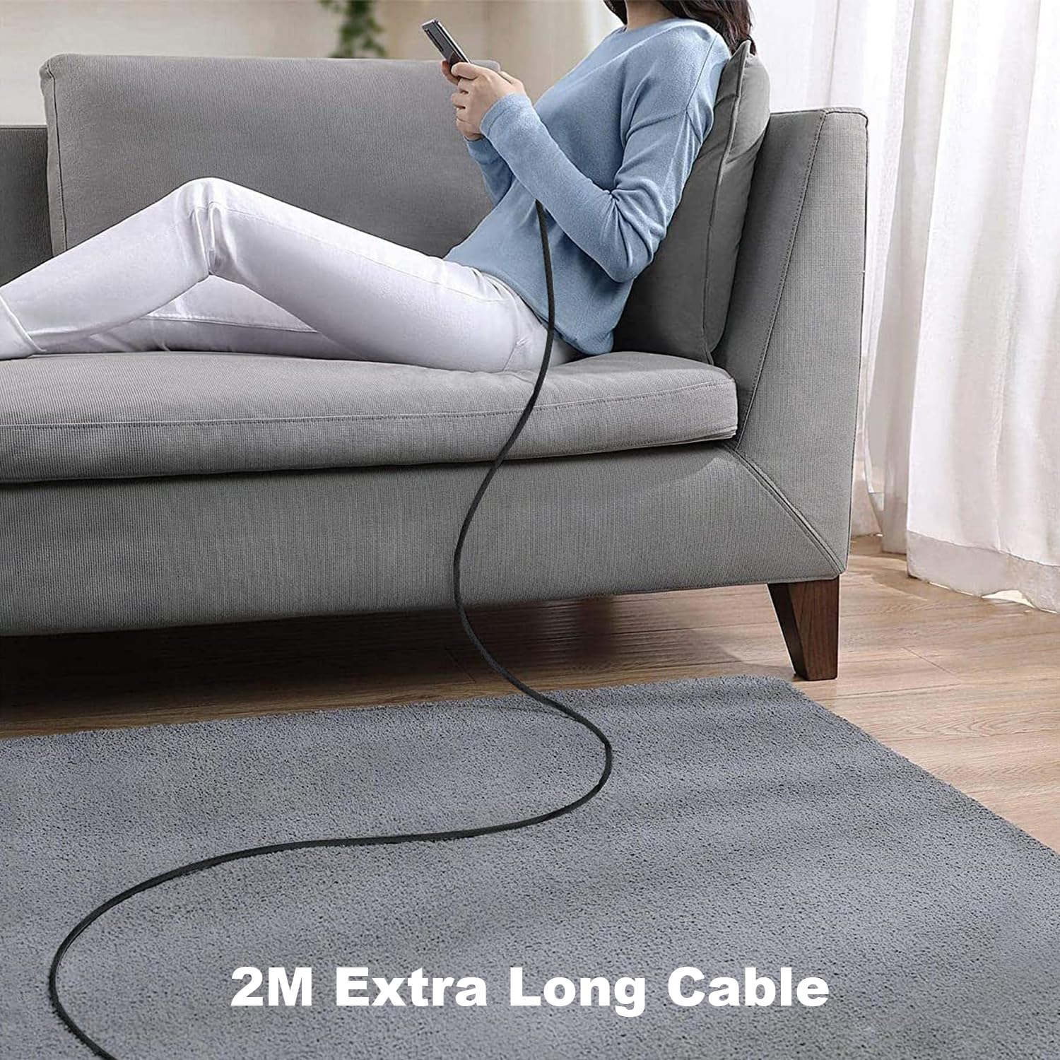 Detalle 2 de Bamkey Cavo USB-C 2 pezzi 2 m 60W