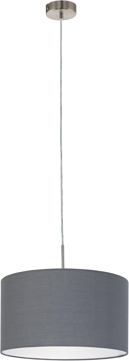 Detalle de EGLO PASTERI 31573 – lampa wisząca z abażurem z tkaniny, Ø 38 cm, E27