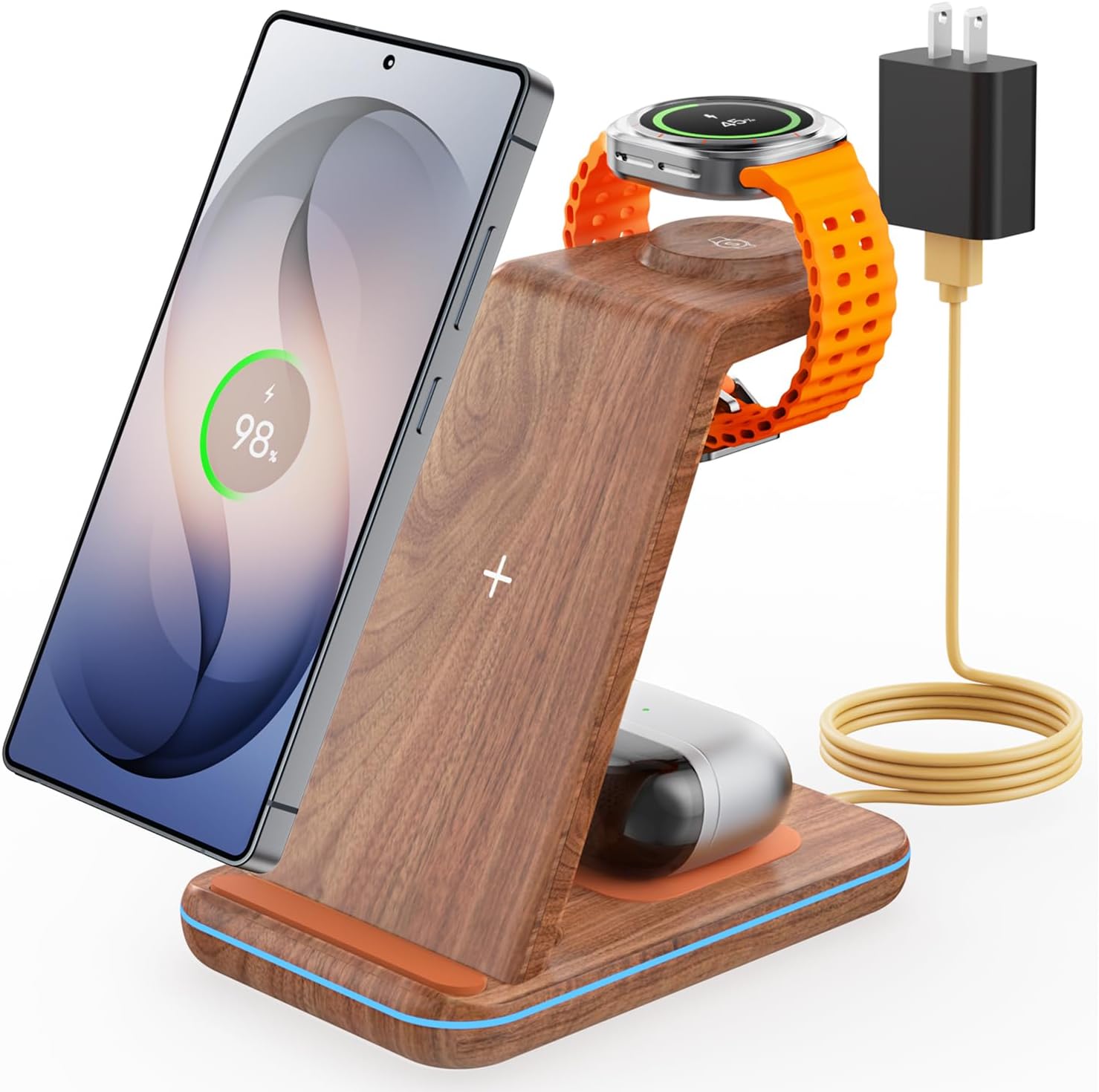 Thumbnail 3 de JoyGeek 3-in-1 draadloze oplader voor Samsung, magnetisch, 15 watt
