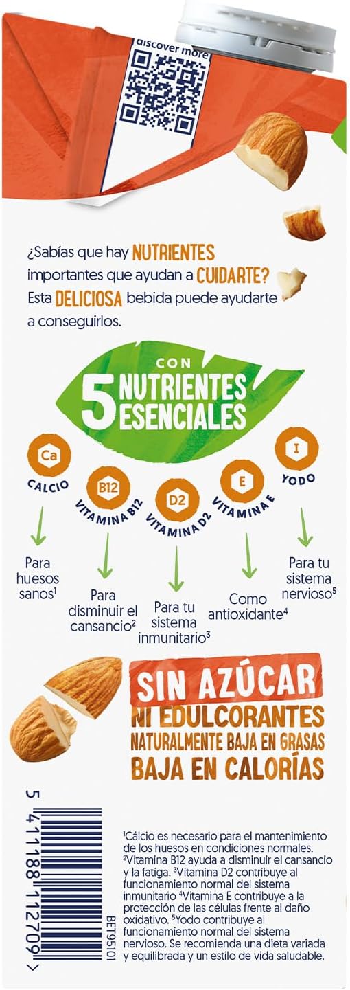 Detalle 2 de Alpro Bebida de Almendras sin Azúcar Pack 6L 🥛