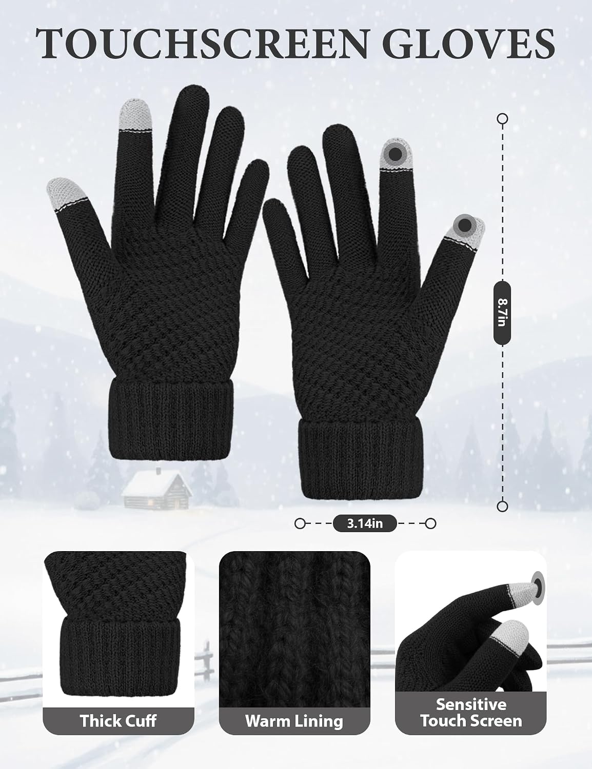 Thumbnail 2 de Winter Hat Set 4-in-1 🧣