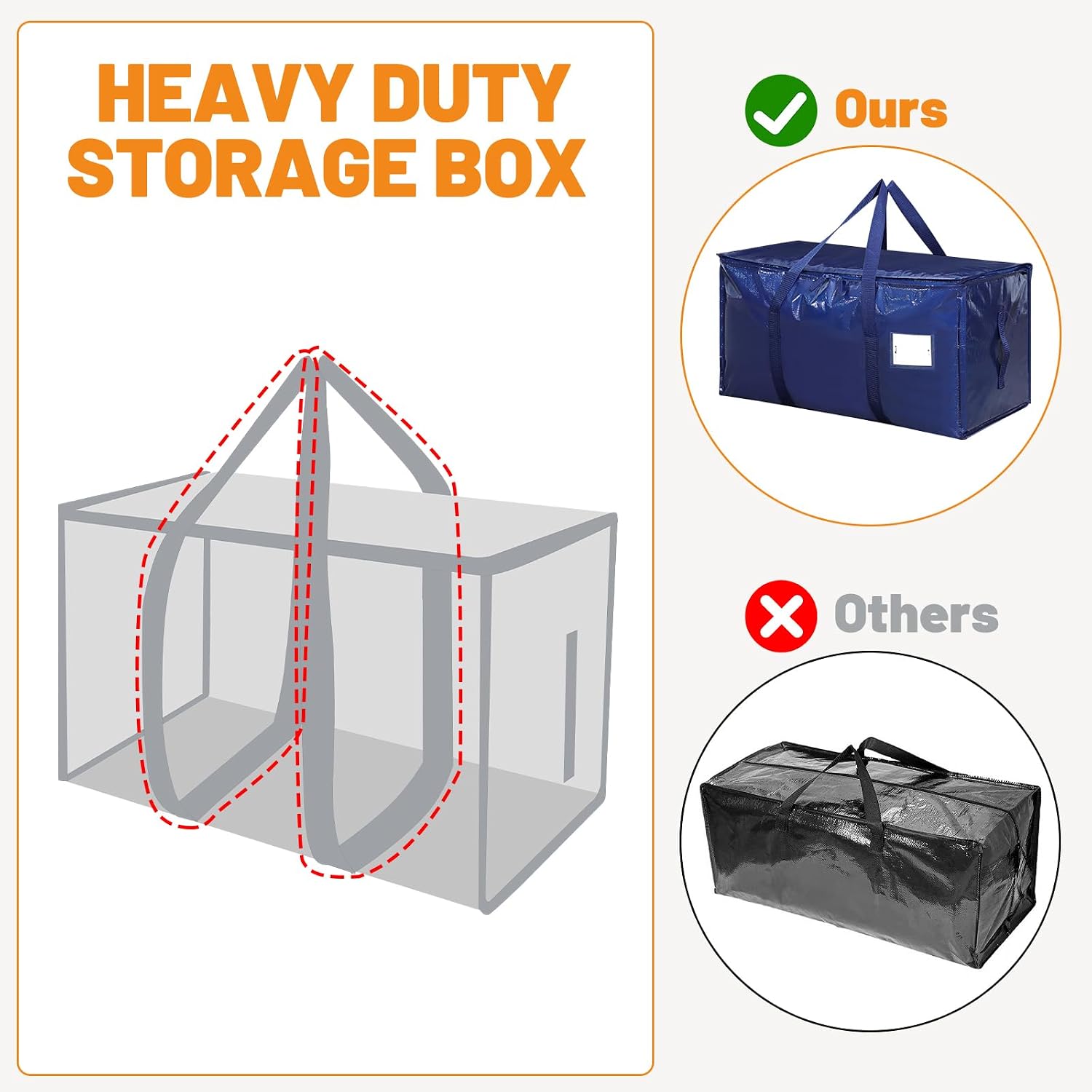 Thumbnail 5 de SUNNOW 90L Waterproof Moving Bags 3 Pack