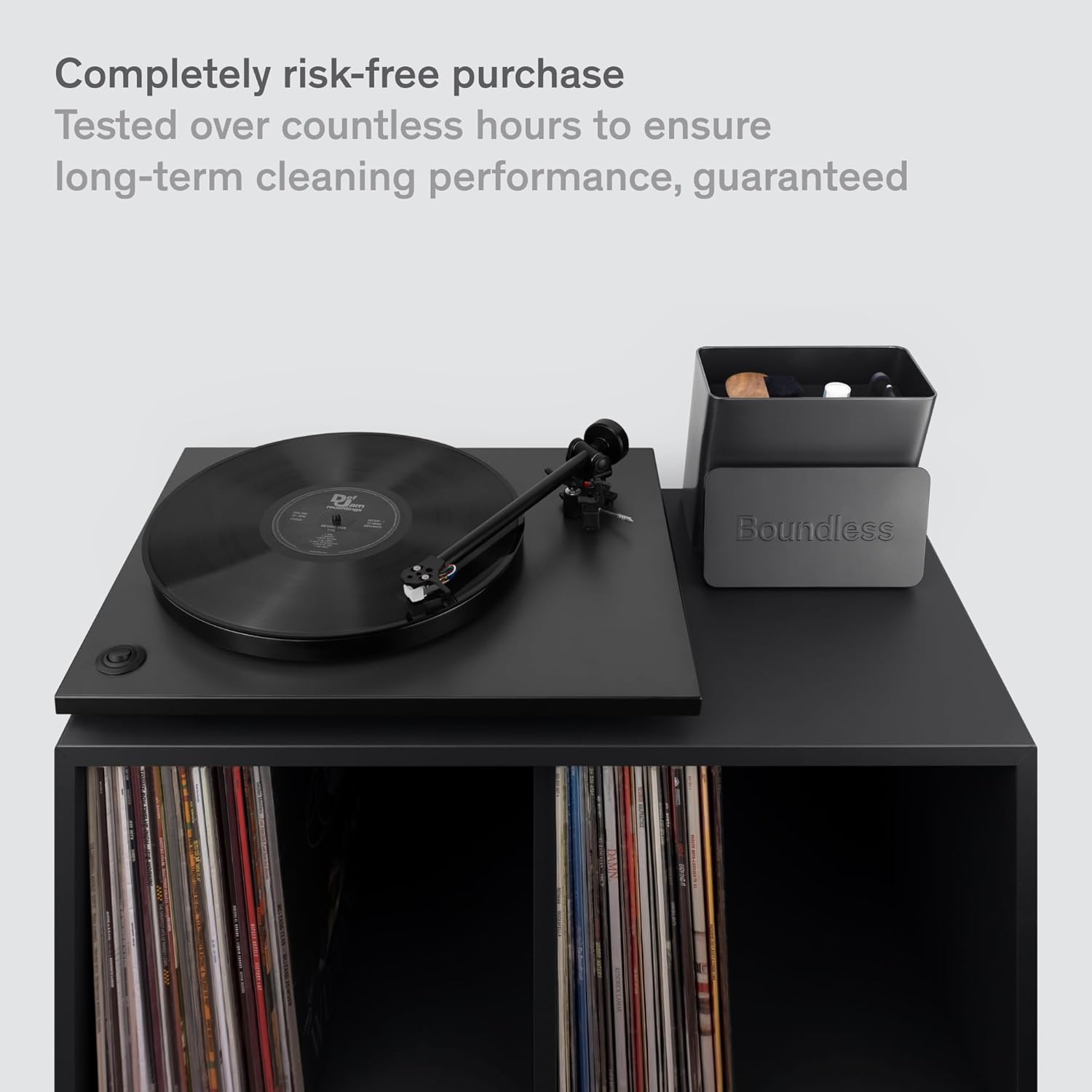 Detalle 2 de Boundless Audio Vinyl Record Cleaning Kit (8-in-1) with Carbon Fiber & Velvet Brushes, Stylus Cleaner & Storage Case