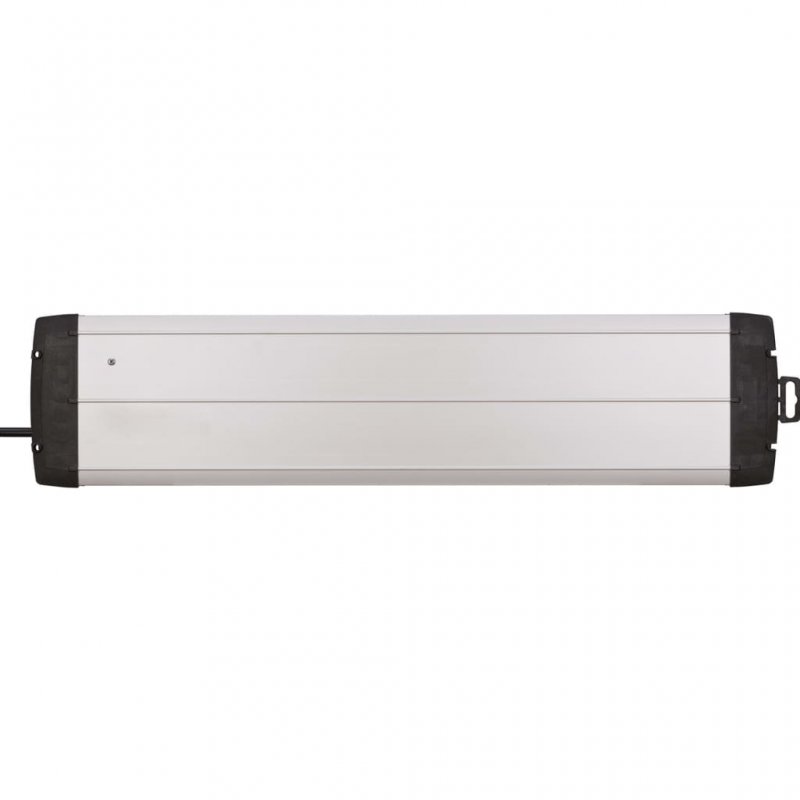 Detalle de Brennenstuhl Premium-Protect-Line: Regleta con 14 Tomas y USB, 3 m, Plateado/Negro