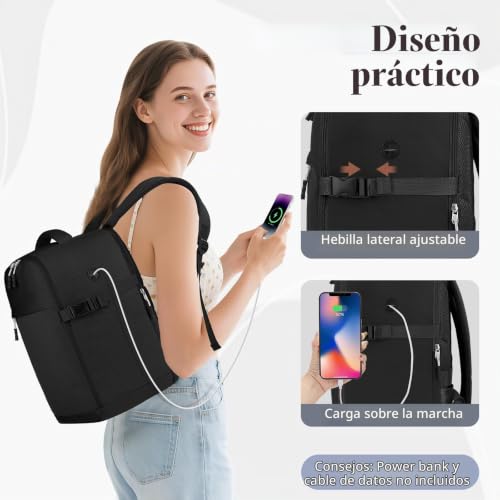 Thumbnail 4 de Hayayu Mochila de Viaje Cabina 45x36x20 cm (32 L) para EasyJet