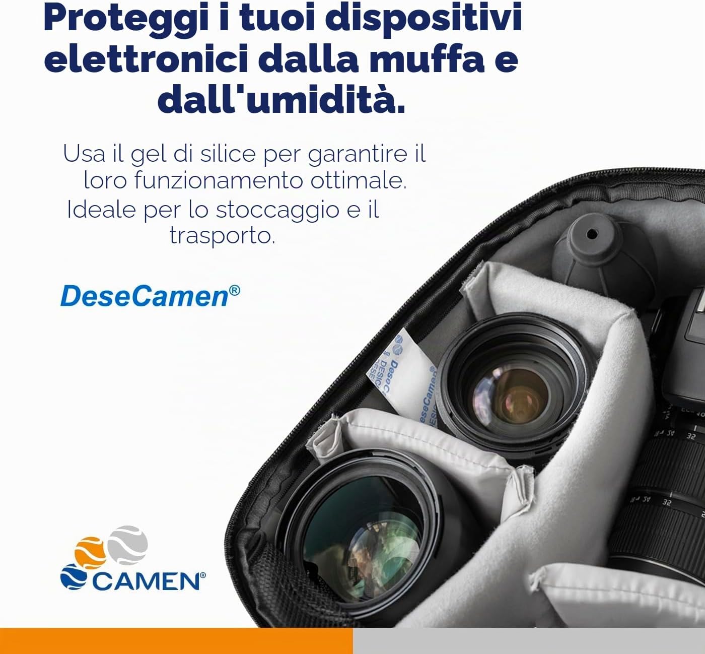 Thumbnail 6 de Desecamen Bustine silice 100 pezzi da 5 g | Deumidificazione affidabile in ambienti chiusi
