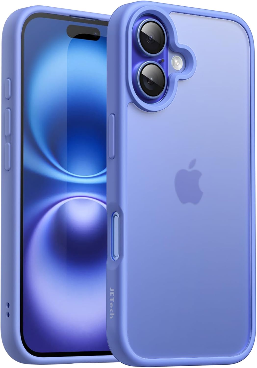 Thumbnail 6 de JETech Matte Case for iPhone 16 Plus (6.7-inch) – Shockproof Military Grade Drop Protection, Frosted Translucent Back (Black)