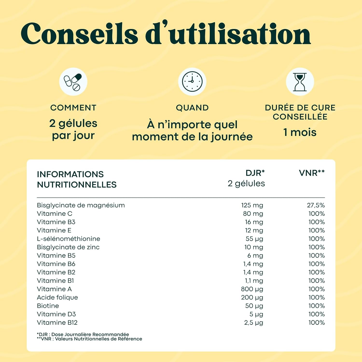 Thumbnail 4 de Multivitamines et Minéraux Essentials by Novoma (15 nutriments) avec magnésium & zinc — 60 gélules vegan, cure 1 mois