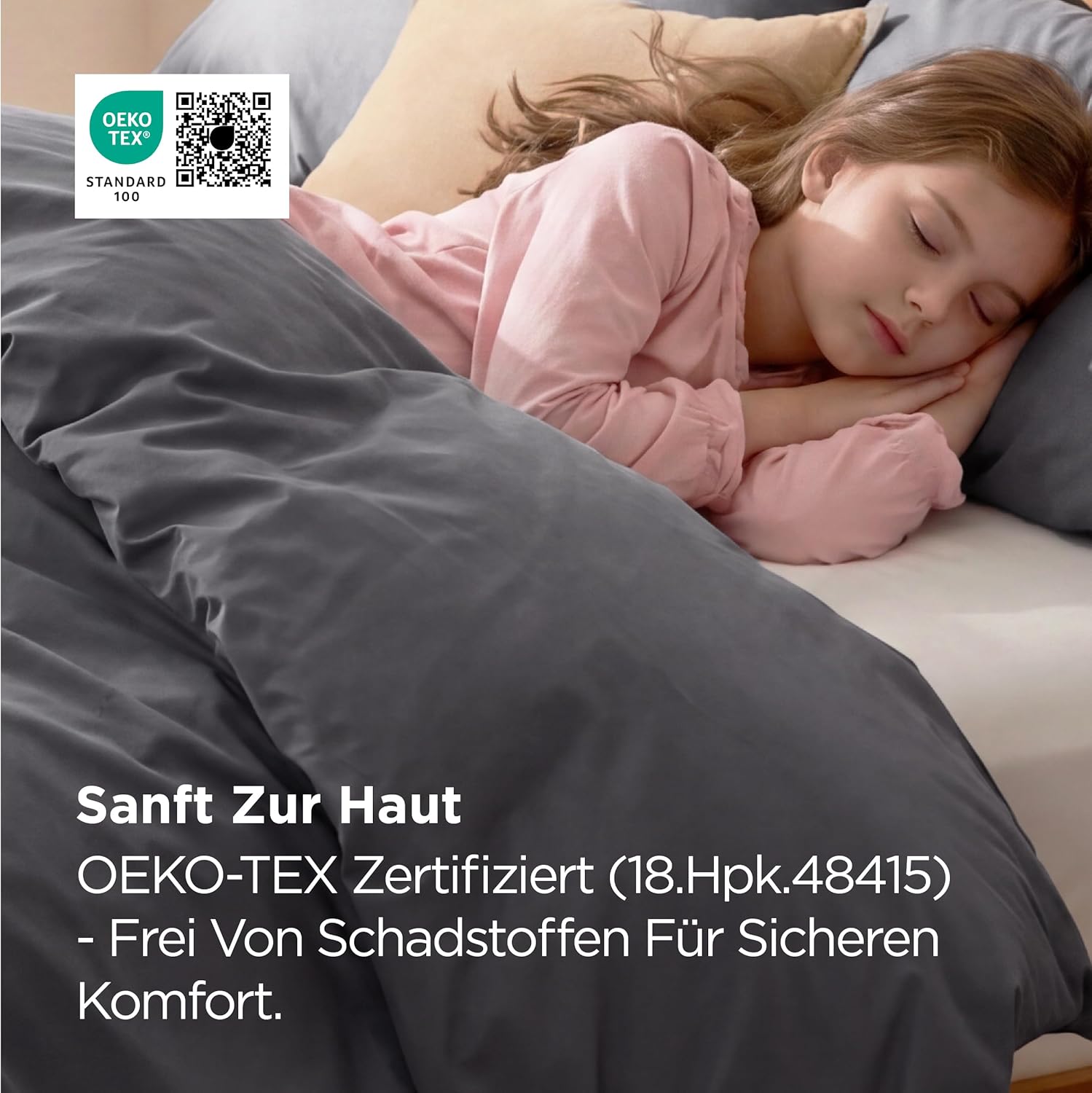 Detalle 2 de BEDSURE Bettwäsche 135x200 Baumwolle 4-teilig