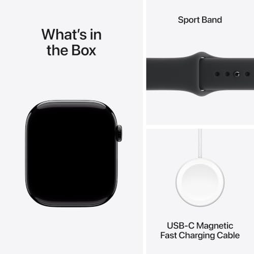 Thumbnail 8 de Apple Watch Series 11 [GPS 46mm] Smartwatch — Jet Black Aluminum with Black Sport Band (M/L)