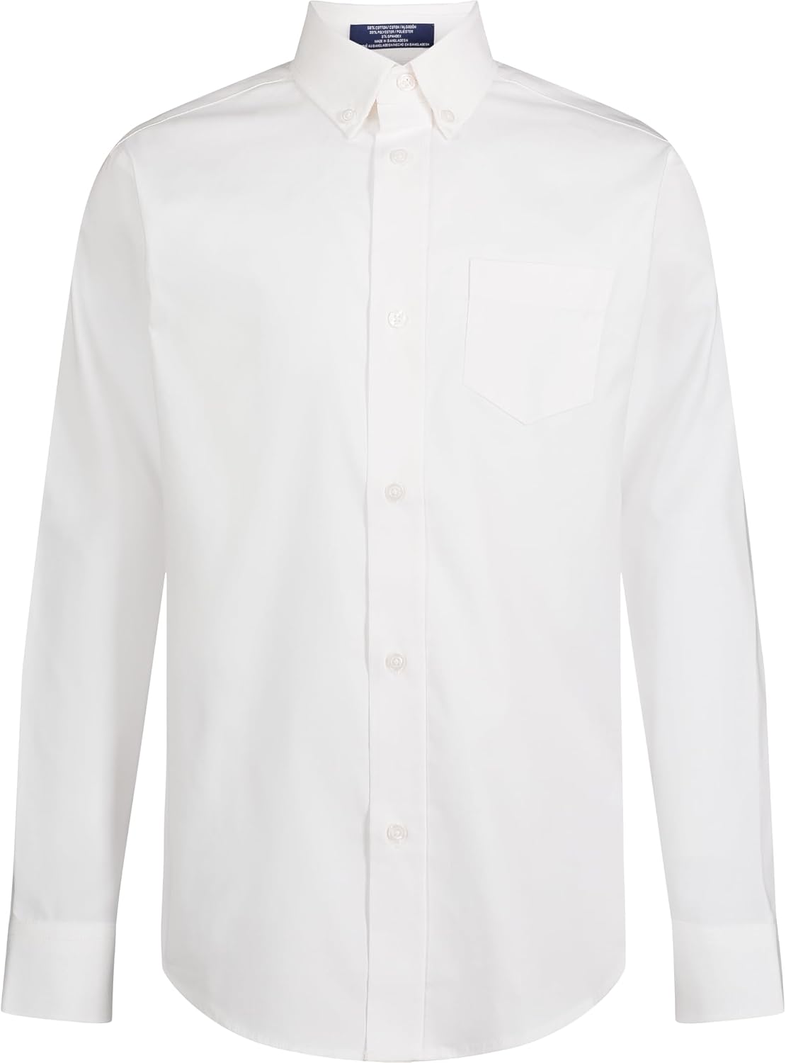Thumbnail 6 de IZOD Boys' Long Sleeve Solid Button-Down Collared Oxford Shirt with Chest Pocket