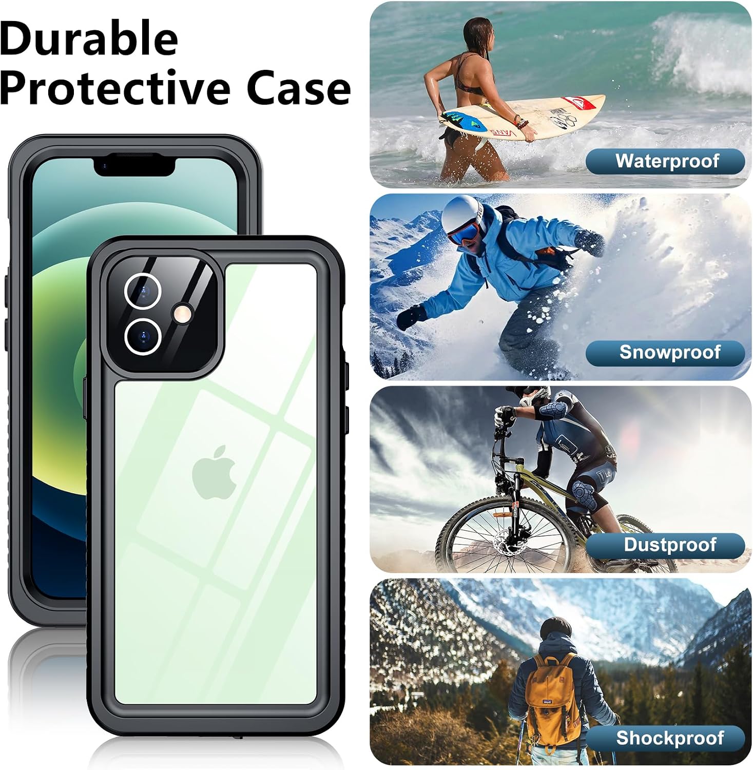 Thumbnail 5 de Temdan Waterproof iPhone 12 Case