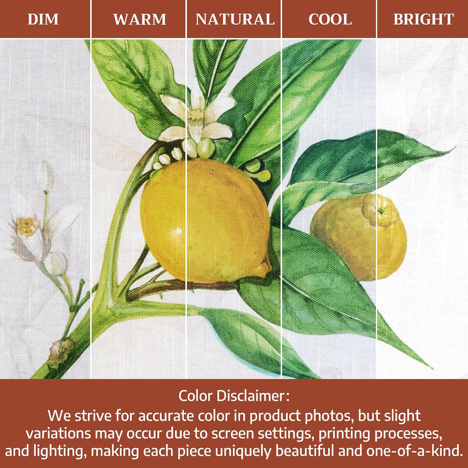 Detalle 2 de Maison d'Hermine 100% Cotton Cloth Napkins Set of 4 (Limoncello) 20" x 20