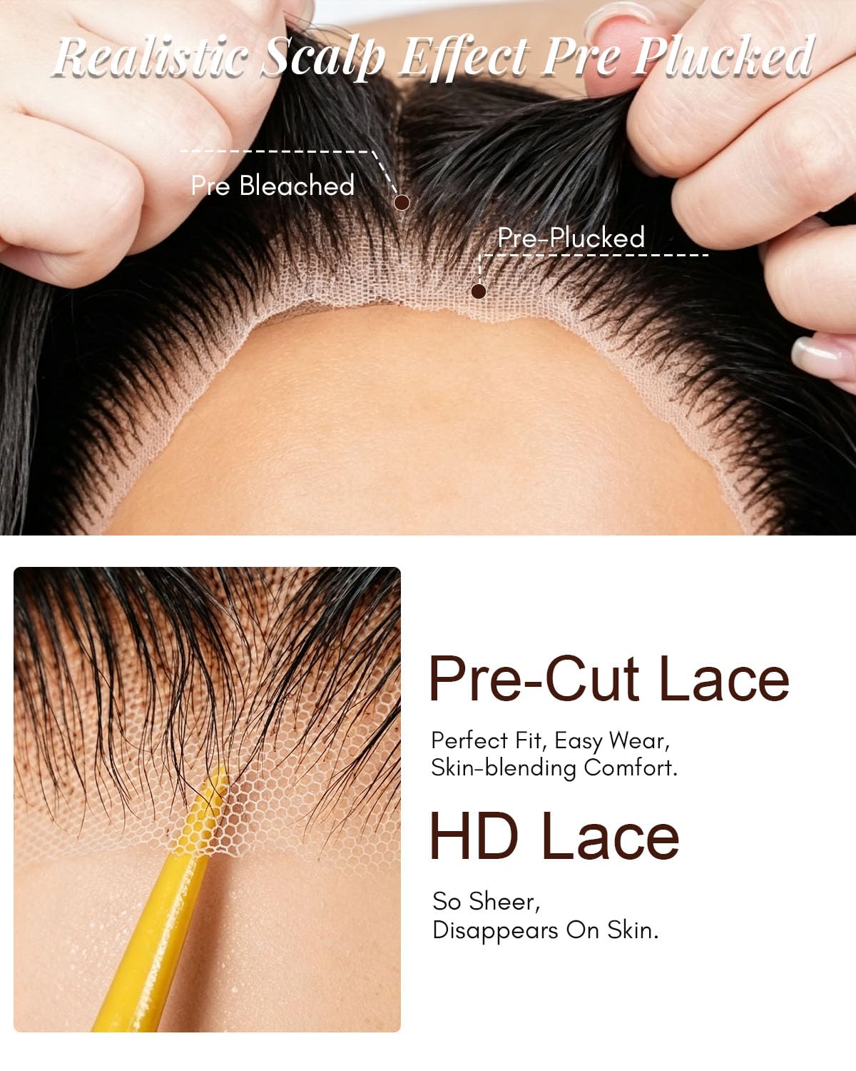 Detalle de Simmel 7x6 Human Hair Bob Wig